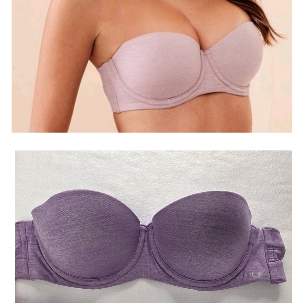 Adore Me 34A Zenia Strapless Push Up Bra Lilac Purple 0491-CB